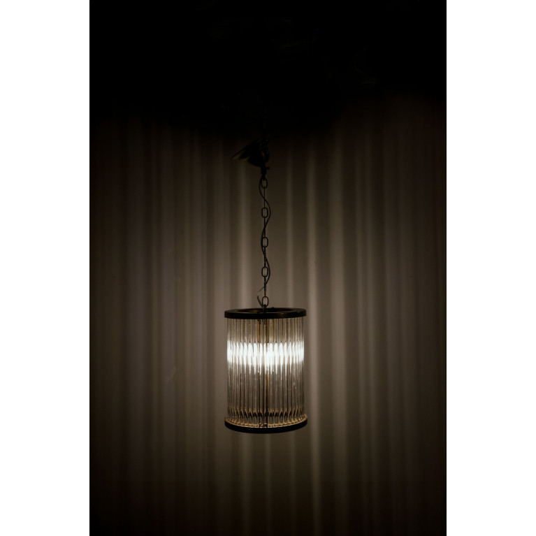 Hanging lamp 70 cm, glass, iron